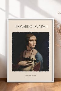 HOMEPACK Ahşap Çerçeveli Tablo Çerçeveli Poster Sanatsal Modern Duvar Dekoru DAVINCI-02