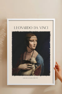HOMEPACK Ahşap Çerçeveli Tablo Çerçeveli Poster Sanatsal Modern Duvar Dekoru DAVINCI-02