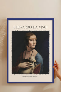 HOMEPACK Ahşap Çerçeveli Tablo Çerçeveli Poster Sanatsal Modern Duvar Dekoru DAVINCI-02
