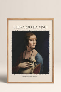 HOMEPACK Ahşap Çerçeveli Tablo Çerçeveli Poster Sanatsal Modern Duvar Dekoru DAVINCI-02