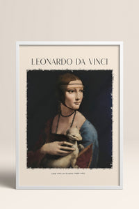 HOMEPACK Ahşap Çerçeveli Tablo Çerçeveli Poster Sanatsal Modern Duvar Dekoru DAVINCI-02