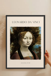 HOMEPACK Ahşap Çerçeveli Tablo Çerçeveli Poster Sanatsal Modern Duvar Dekoru DAVINCI-03