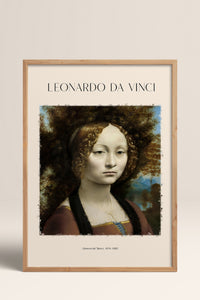 HOMEPACK Ahşap Çerçeveli Tablo Çerçeveli Poster Sanatsal Modern Duvar Dekoru DAVINCI-03