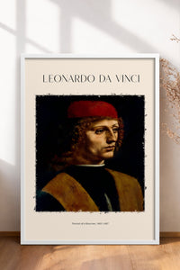 HOMEPACK Ahşap Çerçeveli Tablo Çerçeveli Poster Sanatsal Modern Duvar Dekoru DAVINCI-04