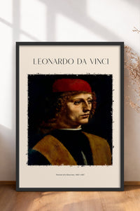 HOMEPACK Ahşap Çerçeveli Tablo Çerçeveli Poster Sanatsal Modern Duvar Dekoru DAVINCI-04