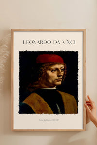 HOMEPACK Ahşap Çerçeveli Tablo Çerçeveli Poster Sanatsal Modern Duvar Dekoru DAVINCI-04