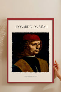 HOMEPACK Ahşap Çerçeveli Tablo Çerçeveli Poster Sanatsal Modern Duvar Dekoru DAVINCI-04