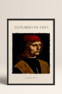 HOMEPACK Ahşap Çerçeveli Tablo Çerçeveli Poster Sanatsal Modern Duvar Dekoru DAVINCI-04