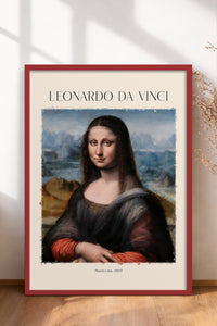 HOMEPACK Ahşap Çerçeveli Tablo Çerçeveli Poster Sanatsal Modern Duvar Dekoru DAVINCI-05