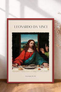 HOMEPACK Ahşap Çerçeveli Tablo Çerçeveli Poster Sanatsal Modern Duvar Dekoru DAVINCI-06