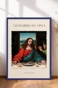 HOMEPACK Ahşap Çerçeveli Tablo Çerçeveli Poster Sanatsal Modern Duvar Dekoru DAVINCI-06