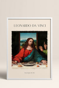 HOMEPACK Ahşap Çerçeveli Tablo Çerçeveli Poster Sanatsal Modern Duvar Dekoru DAVINCI-06