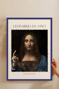 HOMEPACK Ahşap Çerçeveli Tablo Çerçeveli Poster Sanatsal Modern Duvar Dekoru DAVINCI-07