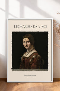 HOMEPACK Ahşap Çerçeveli Tablo Çerçeveli Poster Sanatsal Modern Duvar Dekoru DAVINCI-08