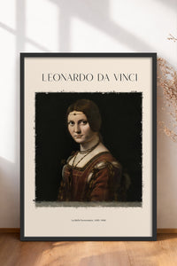 HOMEPACK Ahşap Çerçeveli Tablo Çerçeveli Poster Sanatsal Modern Duvar Dekoru DAVINCI-08
