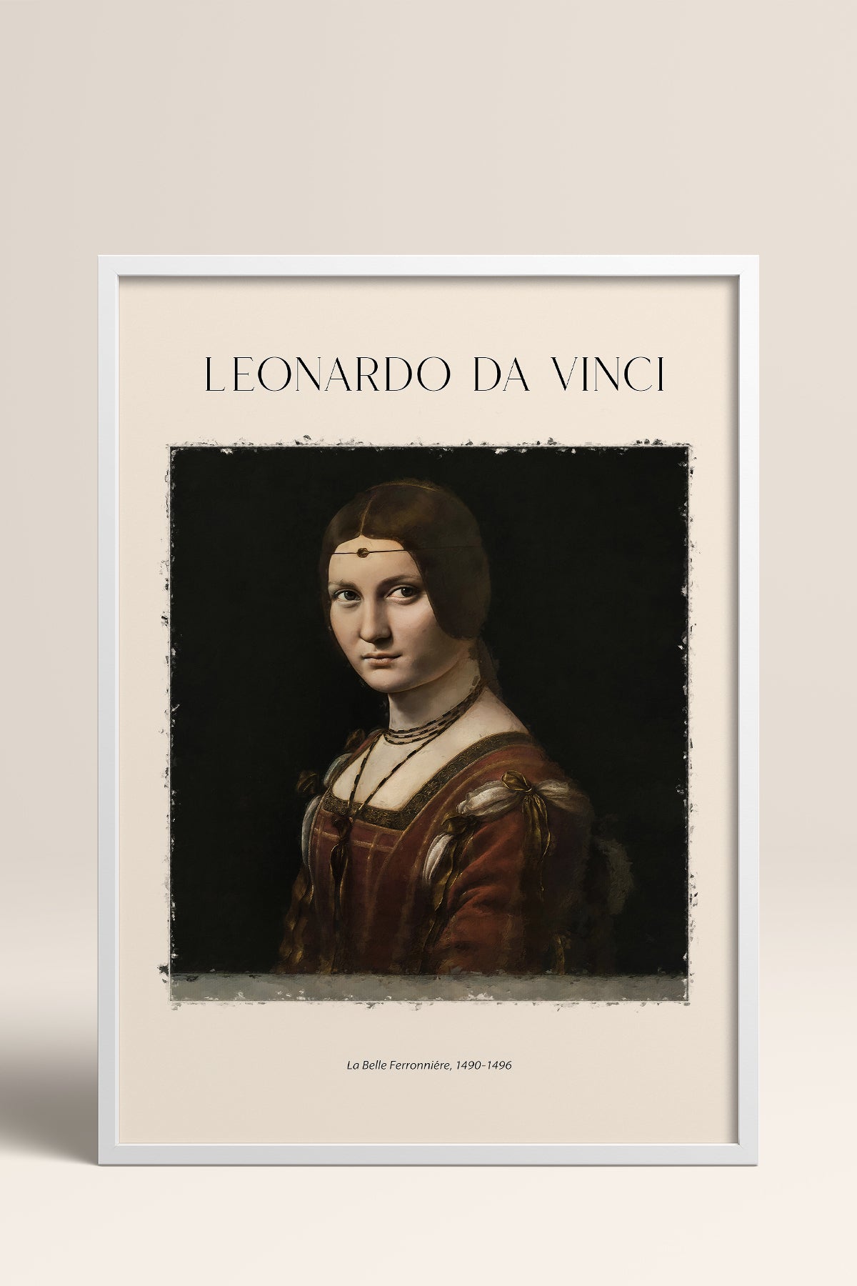 HOMEPACK Ahşap Çerçeveli Tablo Çerçeveli Poster Sanatsal Modern Duvar Dekoru DAVINCI-08