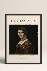 HOMEPACK Ahşap Çerçeveli Tablo Çerçeveli Poster Sanatsal Modern Duvar Dekoru DAVINCI-08