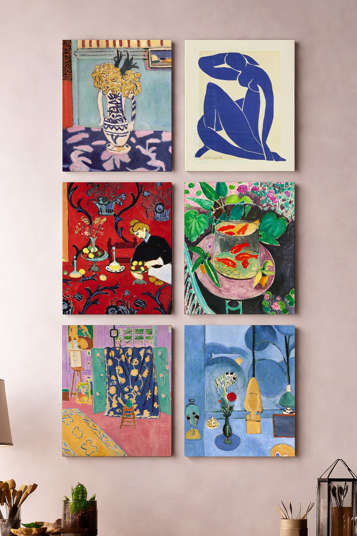 Matisse Seçkisi – 6'lı Kanvas Tablo Seti
