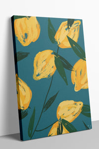 Limon Bahçesi 6'lı Kanvas Tablo Seti – 15x21 cm