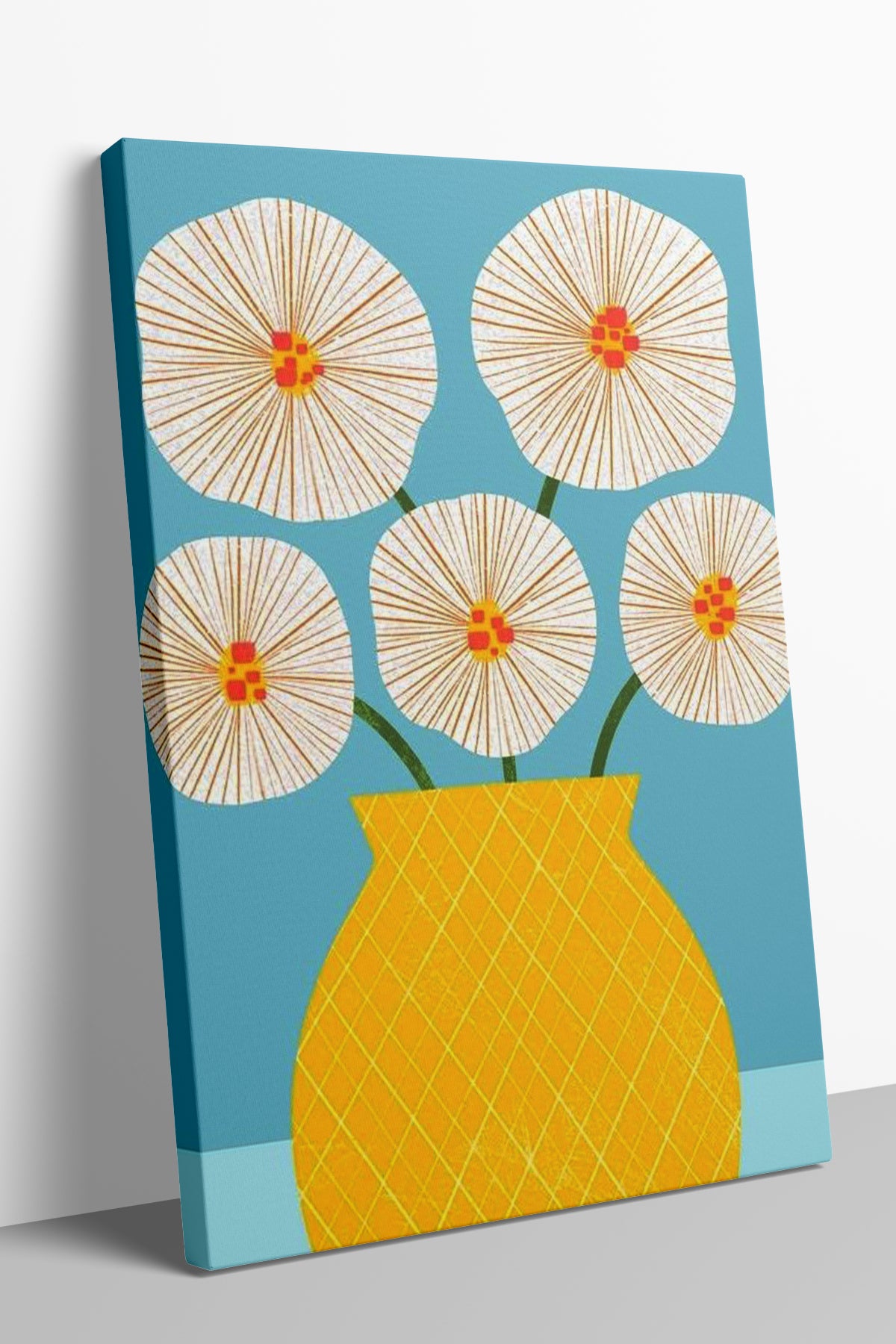Limon Bahçesi 6'lı Kanvas Tablo Seti – 15x21 cm