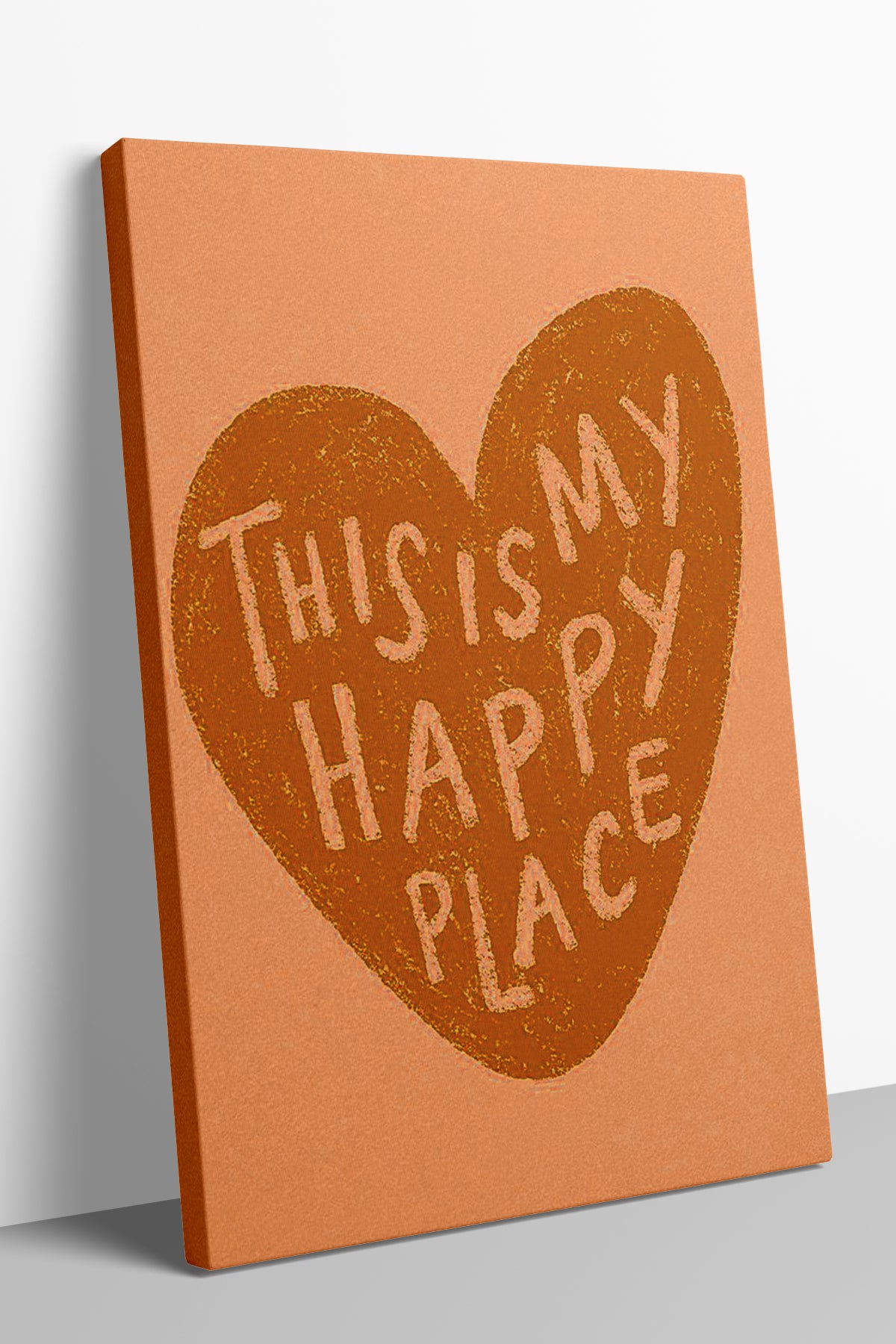 Happy Place 6'lı Kanvas Tablo Seti – 15x21 cm