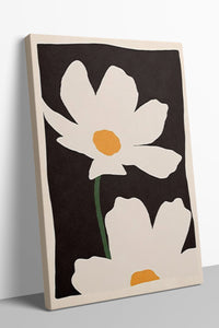Monochrome Bloom 6'lı Kanvas Tablo Seti – 15x21 cm