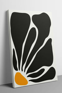 Monochrome Bloom 6'lı Kanvas Tablo Seti – 15x21 cm
