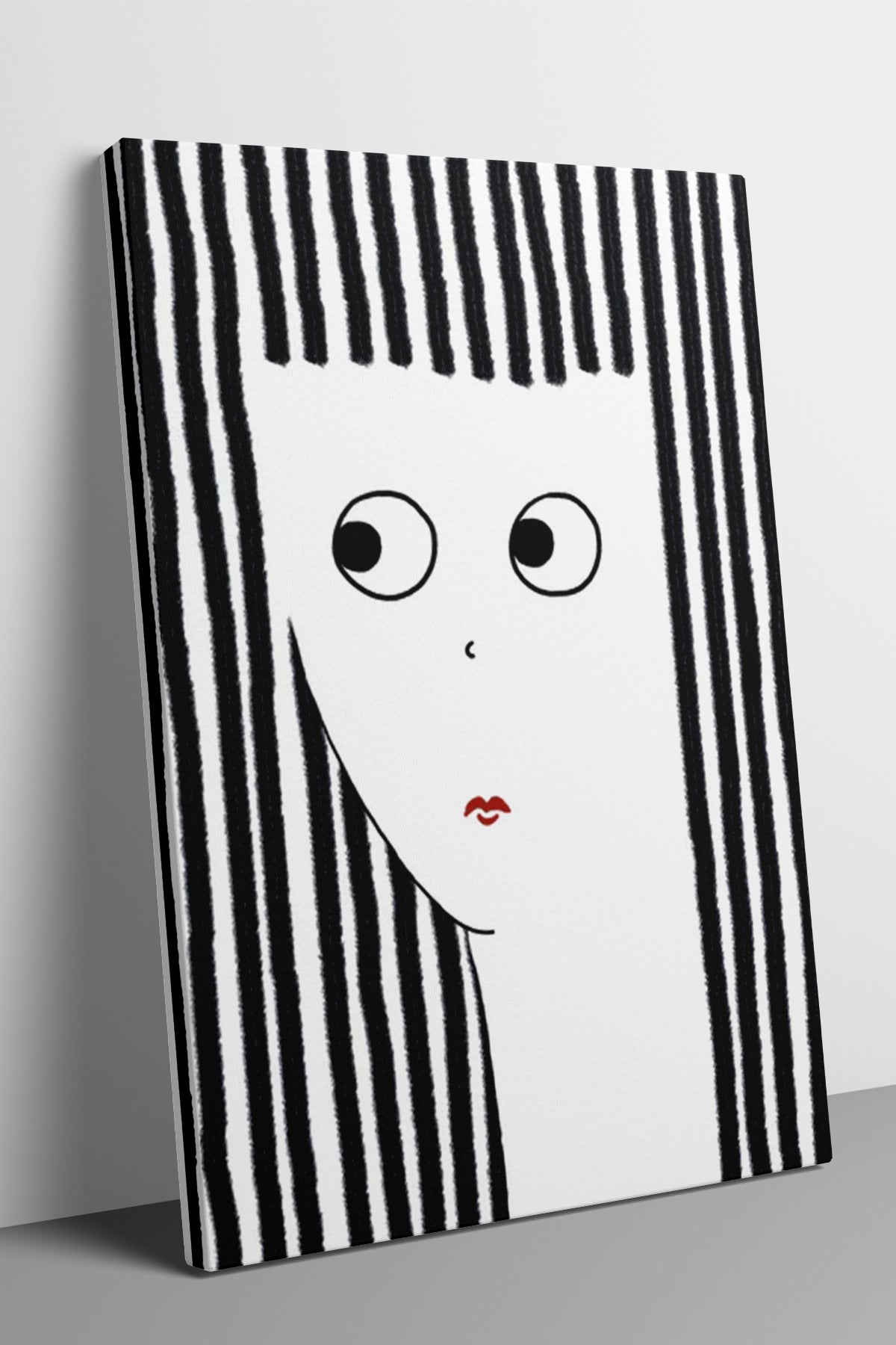 Kırmızı Pop Art 6'lı Kanvas Tablo Seti – 15x21 cm