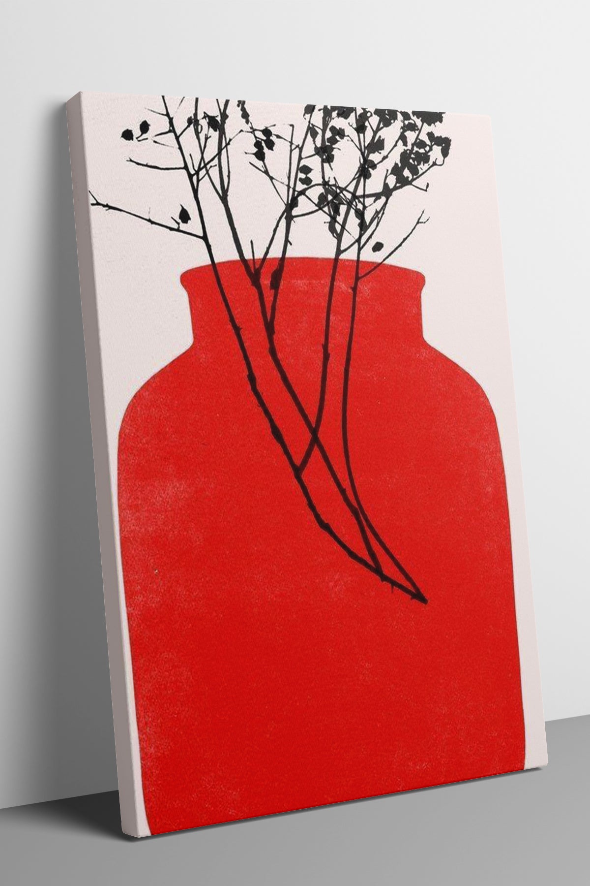 Kırmızı Pop Art 6'lı Kanvas Tablo Seti – 15x21 cm