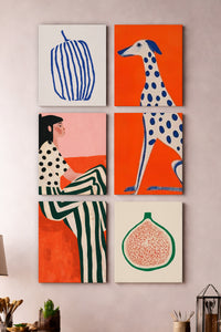 Akdeniz Esintisi 6'lı Kanvas Tablo Seti – 15x21 cm
