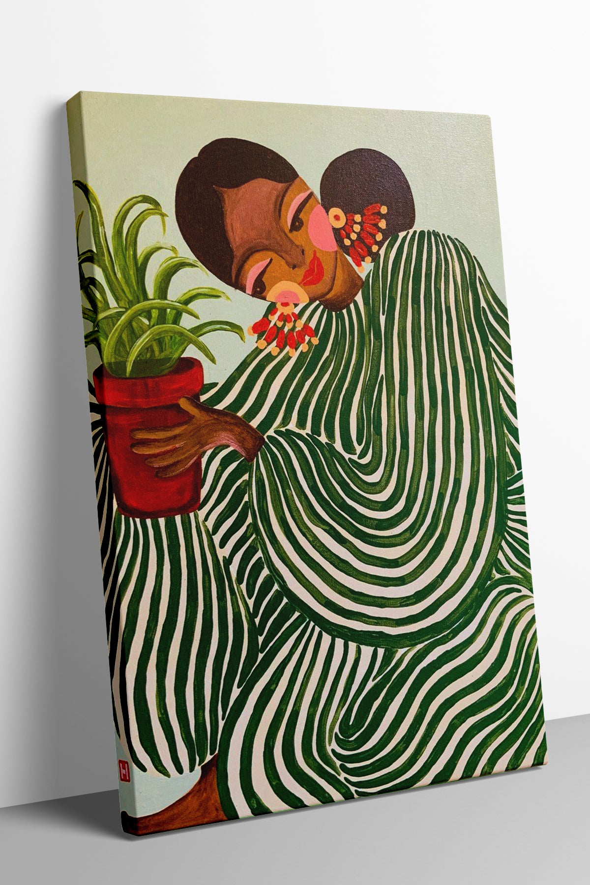 Amor & Bloom 6'lı Kanvas Tablo Seti – 15x21 cm