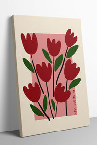 Amor & Bloom 6'lı Kanvas Tablo Seti – 15x21 cm