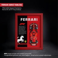 Ferrari F1 LEGO Sergi Çerçevesi – Speed Champions SF-24 (77242) Uyumlu