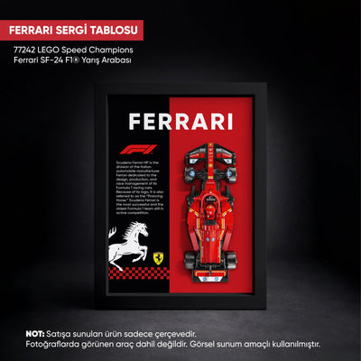 Ferrari F1 LEGO Sergi Çerçevesi – Speed Champions SF-24 (77242) Uyumlu