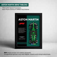 Aston Martin F1 LEGO Sergi Çerçevesi – Speed Champions AMR24 (77245) Uyumlu