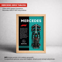 Mercedes-AMG F1 LEGO Sergi Çerçevesi – Speed Champions W15 (77244) Uyumlu