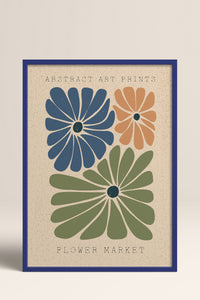 HOMEPACK Ahşap Çerçeveli Tablo Çerçeveli Poster Sanatsal Modern Duvar Dekoru FLOWER-015