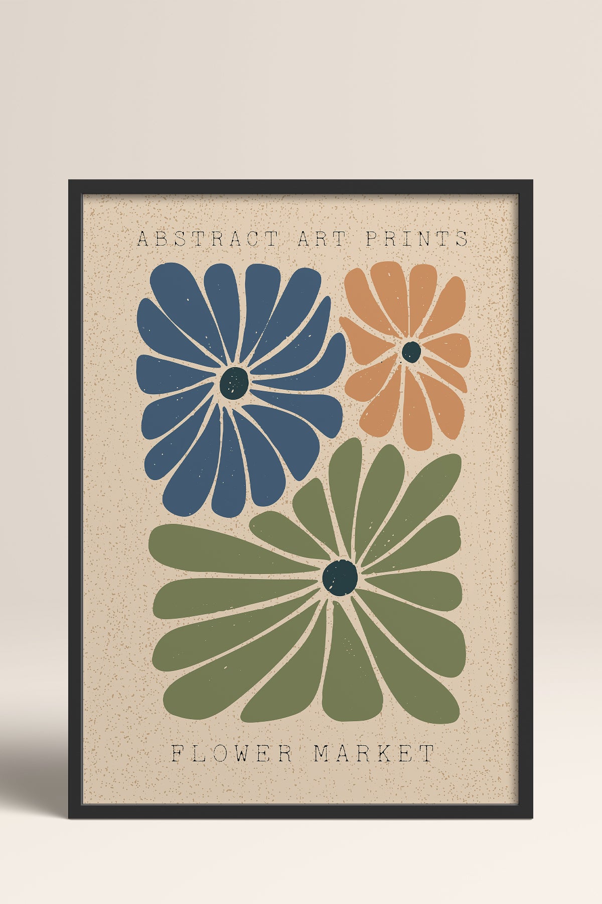 HOMEPACK Ahşap Çerçeveli Tablo Çerçeveli Poster Sanatsal Modern Duvar Dekoru FLOWER-015