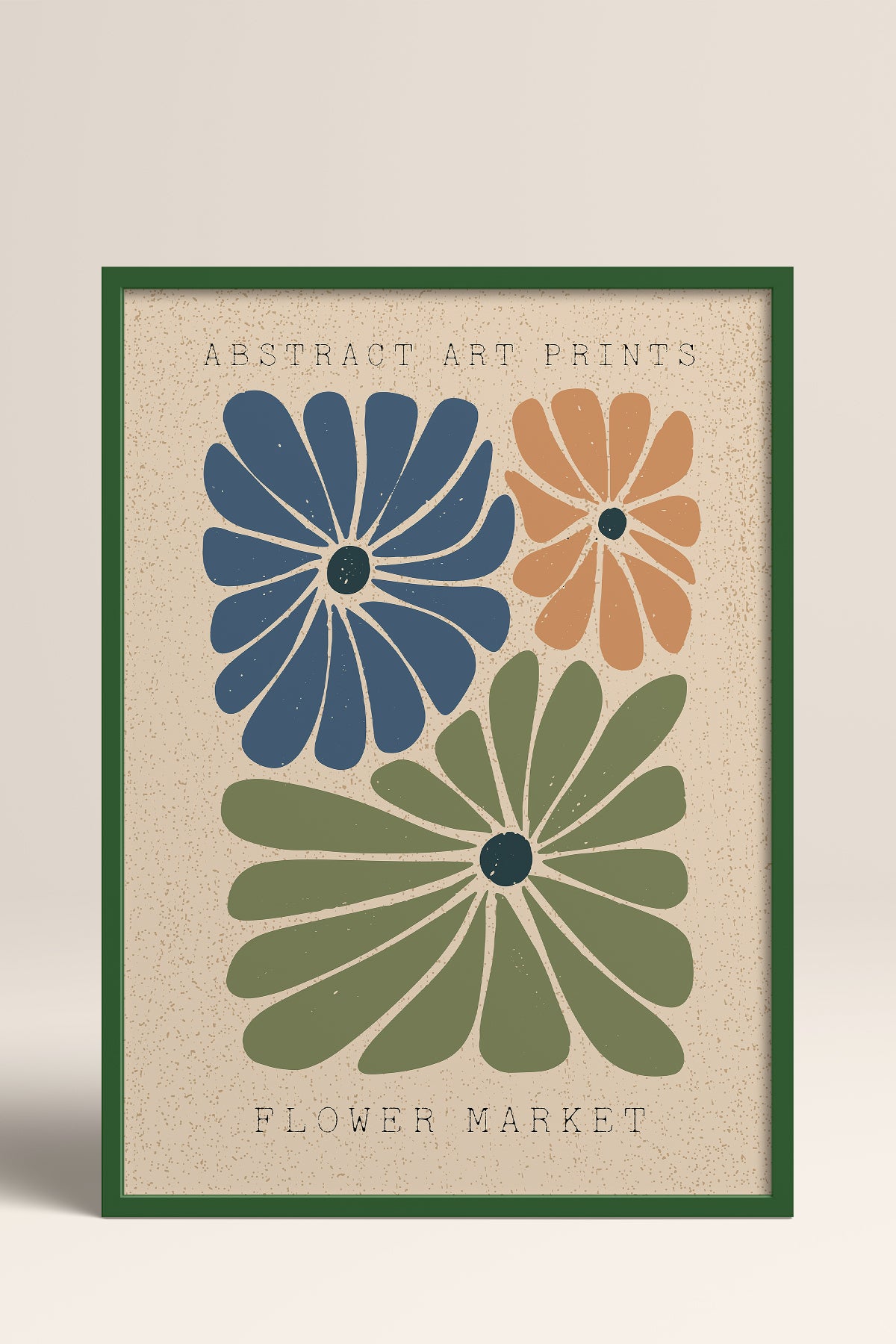 HOMEPACK Ahşap Çerçeveli Tablo Çerçeveli Poster Sanatsal Modern Duvar Dekoru FLOWER-015