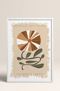 HOMEPACK Ahşap Çerçeveli Tablo Çerçeveli Poster Sanatsal Modern Duvar Dekoru FLOWER-16