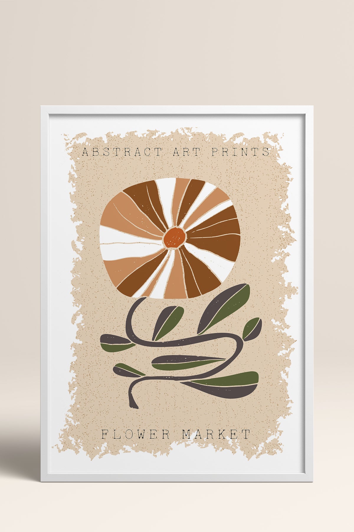 HOMEPACK Ahşap Çerçeveli Tablo Çerçeveli Poster Sanatsal Modern Duvar Dekoru FLOWER-16