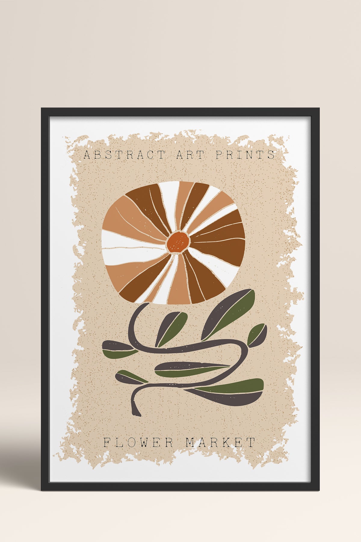 HOMEPACK Ahşap Çerçeveli Tablo Çerçeveli Poster Sanatsal Modern Duvar Dekoru FLOWER-16
