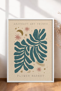 HOMEPACK Ahşap Çerçeveli Tablo Çerçeveli Poster Sanatsal Modern Duvar Dekoru FLOWER-02