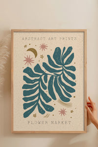 HOMEPACK Ahşap Çerçeveli Tablo Çerçeveli Poster Sanatsal Modern Duvar Dekoru FLOWER-02