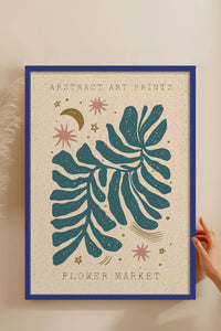 HOMEPACK Ahşap Çerçeveli Tablo Çerçeveli Poster Sanatsal Modern Duvar Dekoru FLOWER-02