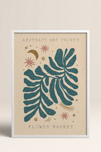 HOMEPACK Ahşap Çerçeveli Tablo Çerçeveli Poster Sanatsal Modern Duvar Dekoru FLOWER-02