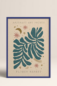 HOMEPACK Ahşap Çerçeveli Tablo Çerçeveli Poster Sanatsal Modern Duvar Dekoru FLOWER-02