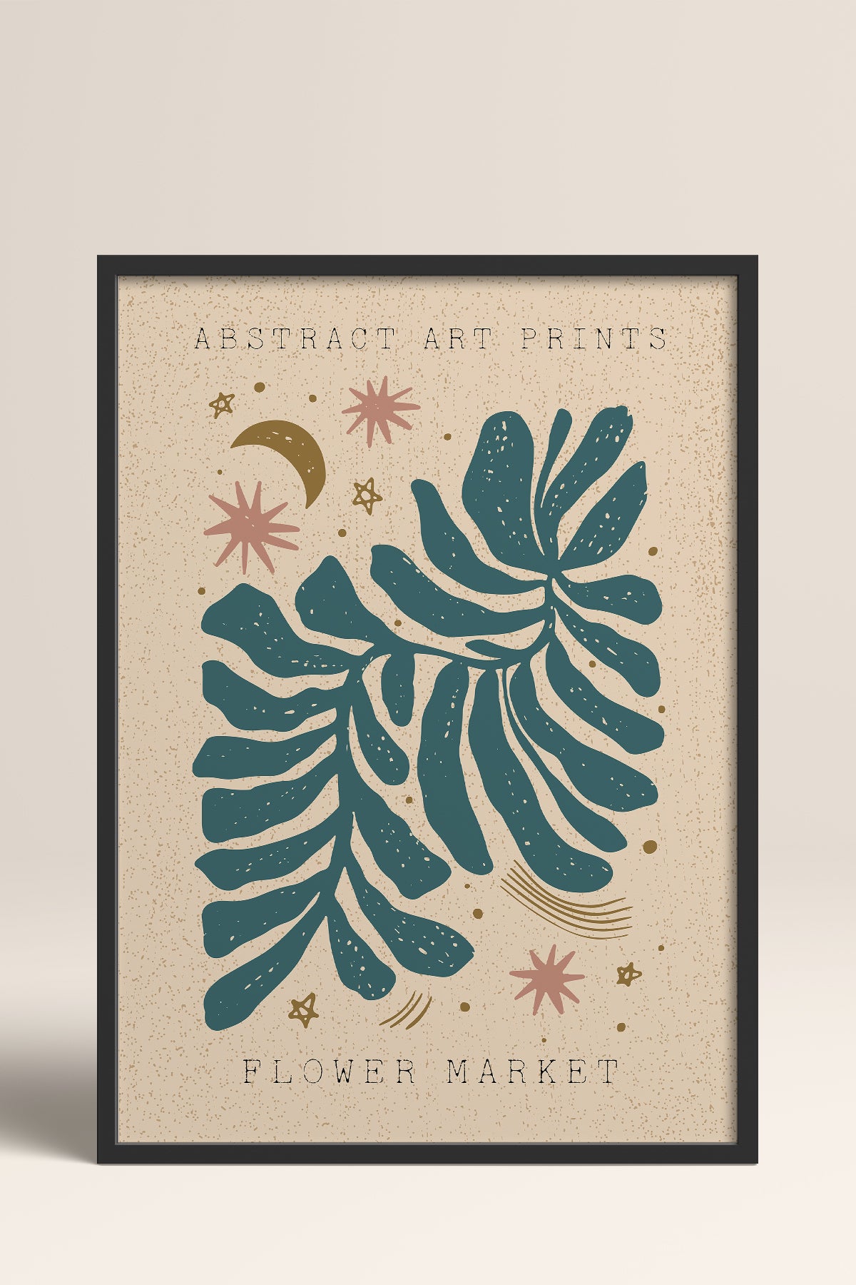 HOMEPACK Ahşap Çerçeveli Tablo Çerçeveli Poster Sanatsal Modern Duvar Dekoru FLOWER-02