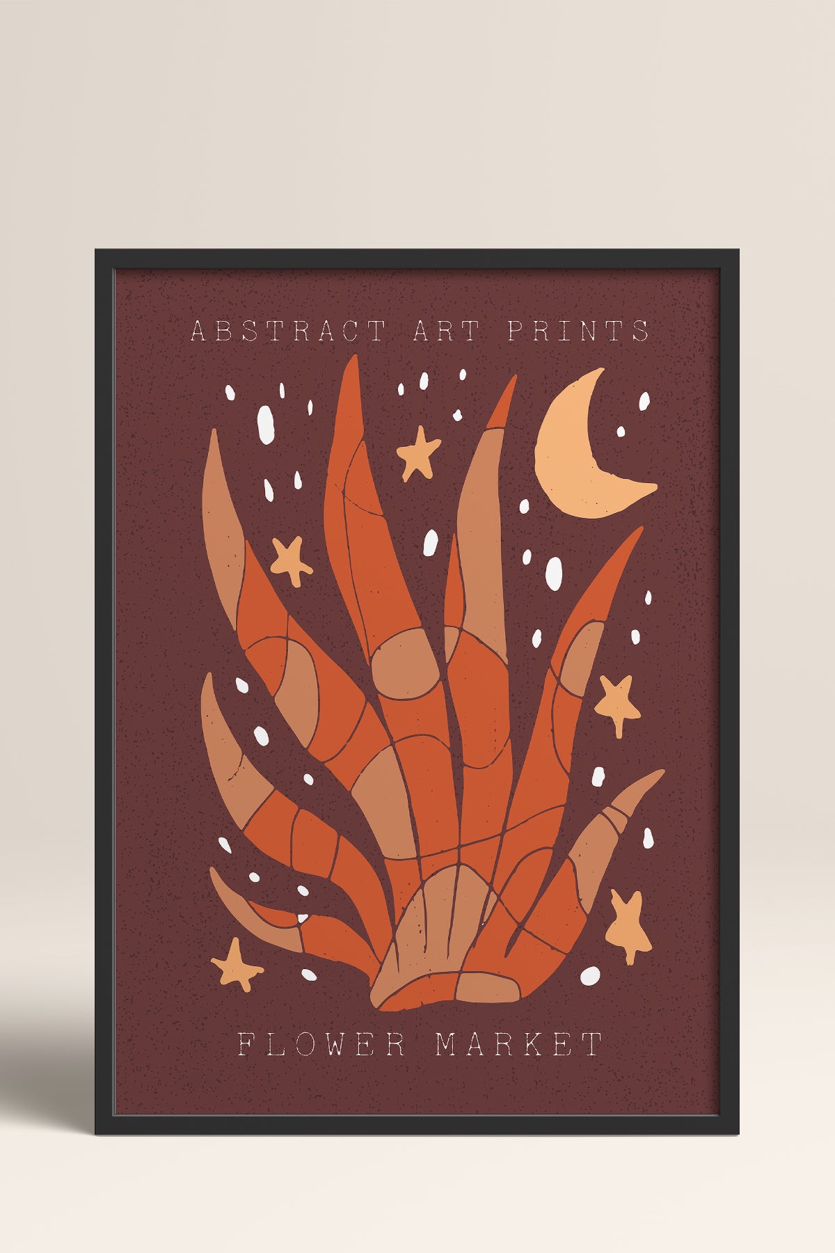 HOMEPACK Ahşap Çerçeveli Tablo Çerçeveli Poster Sanatsal Modern Duvar Dekoru FLOWER-022