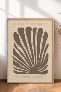 HOMEPACK Ahşap Çerçeveli Tablo Çerçeveli Poster Sanatsal Modern Duvar Dekoru FLOWER-03